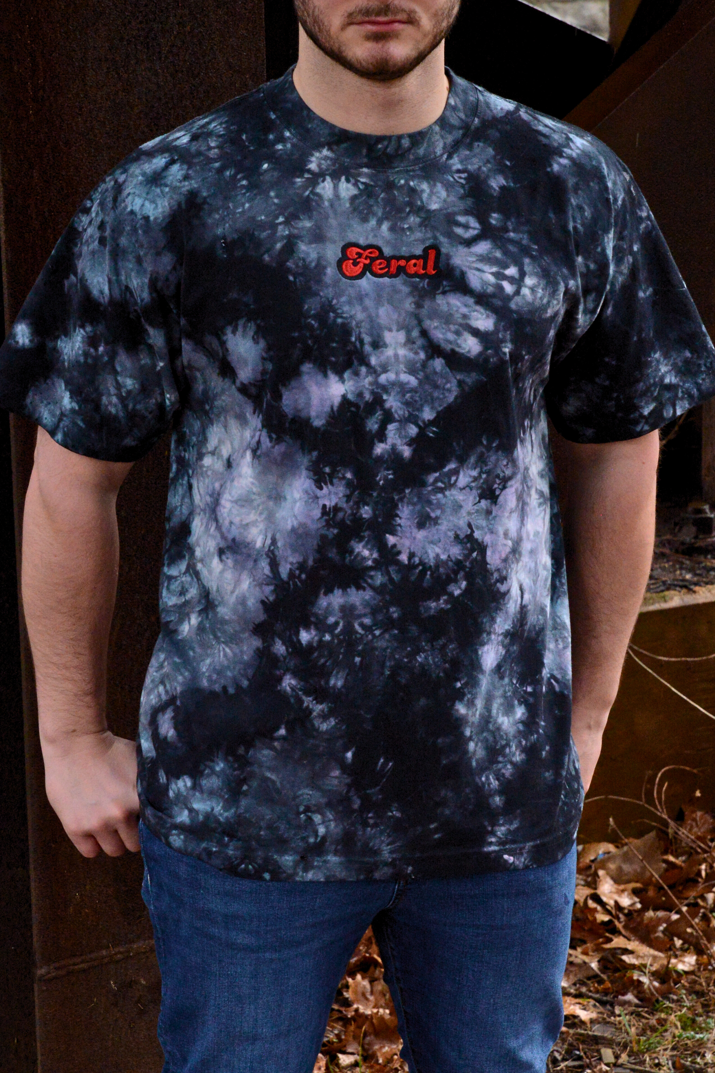 Feral Embroidered T Shirt