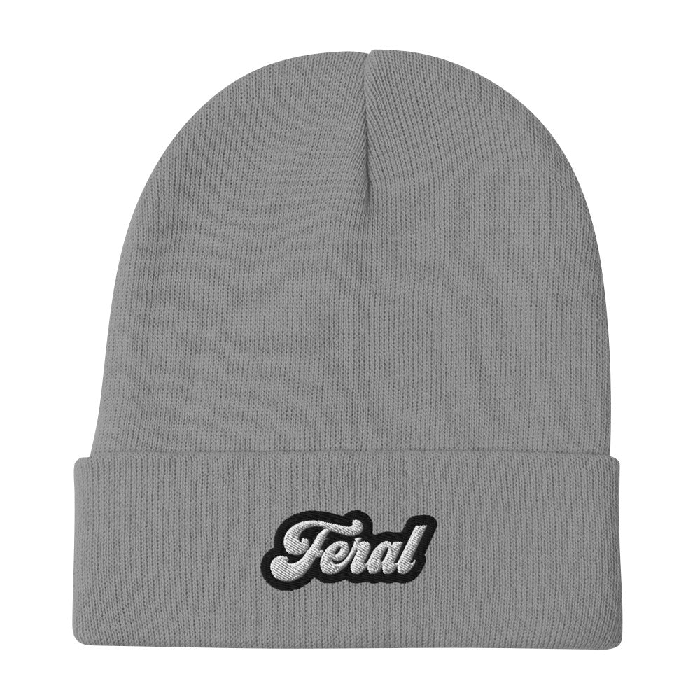 Feral Embroidered Beanie
