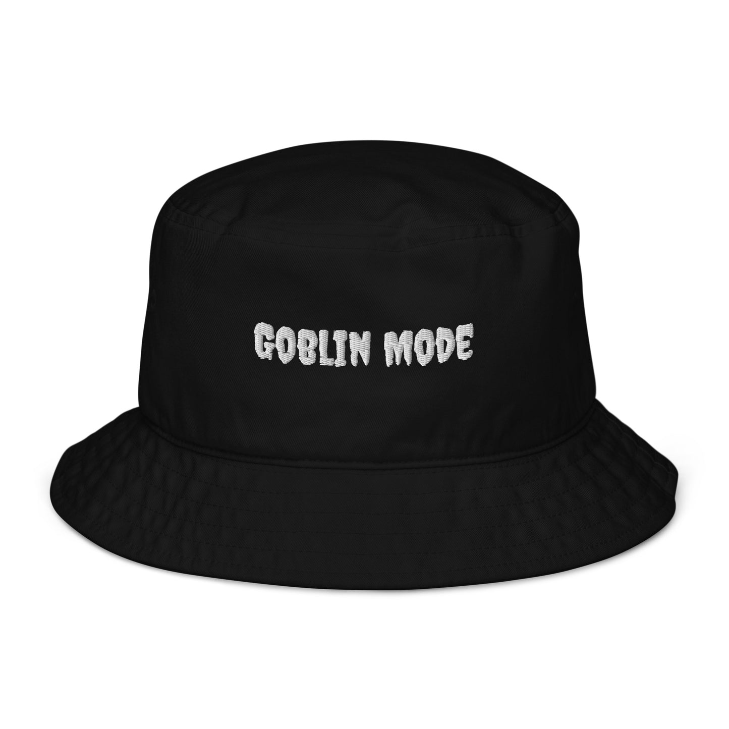 Goblin Mode Embroidered Bucket Hat
